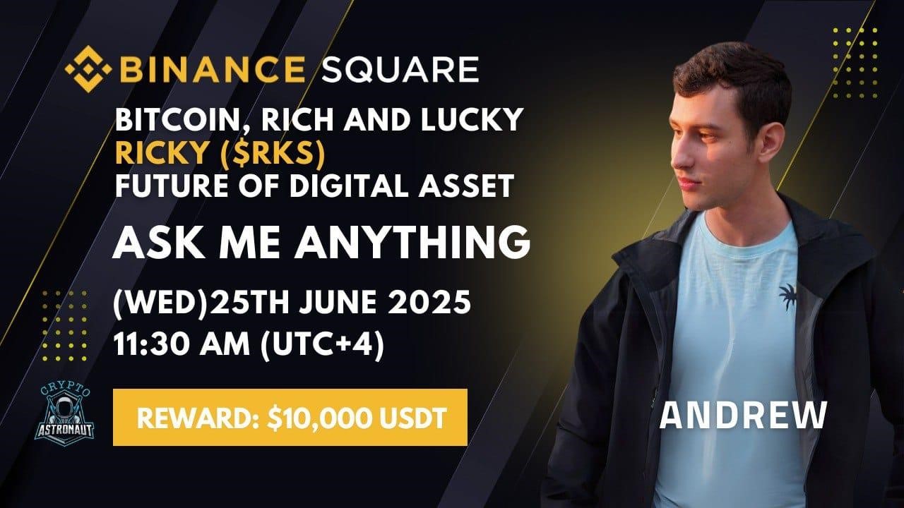 Andrew speaking at Binance Square AMA event
